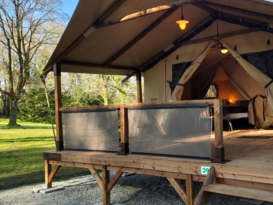 Tente en toile et en bois 5 personnes - Lodge Kenya 34 (sans sanitaires) 6