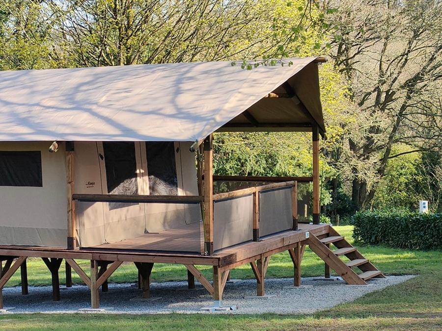 Tente en toile et en bois 5 personnes - Lodge Kenya 34 (sans sanitaires) 5