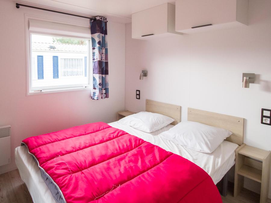 Mobilhome 6 personnes - MOBILE HOME CARAIBES 3 chambres 40m² avec terrasse semi couverte 2