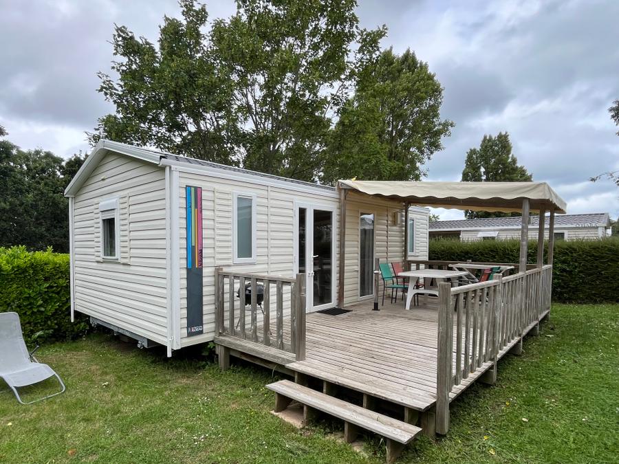 Mobilhome 4 personnes - MOBILE HOME NIRVANA DUO 32m² avec terrasse semi couverte 3