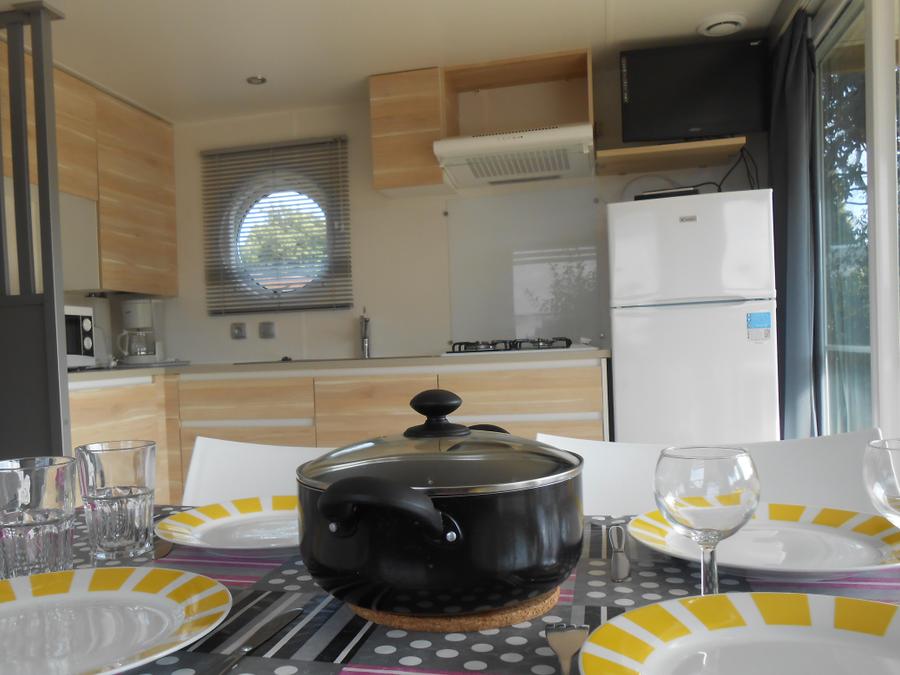 Mobilhome 4 personnes - MOBILE HOME PANORAMA 25 M² avec terrasse couverte 2
