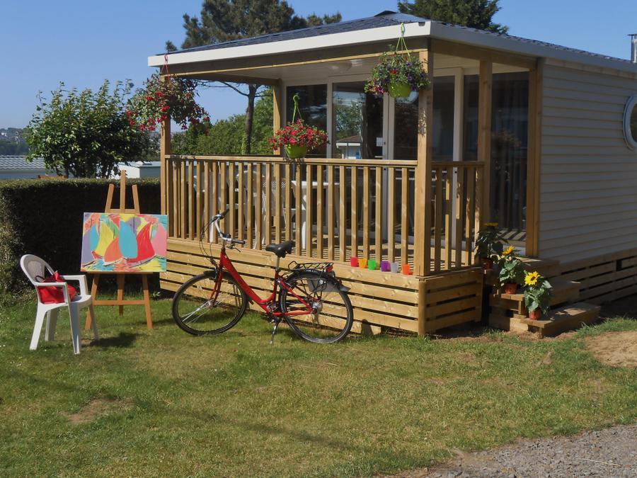 Mobilhome 4 personnes - MOBILE HOME PANORAMA 25 M² avec terrasse couverte 0