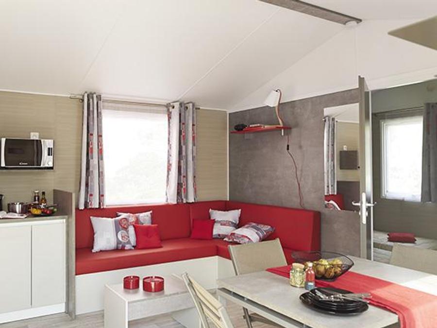 Mobilhome 4 personnes - MOBILE HOME NIRVANA 31 M² avec terrasse couverte 2