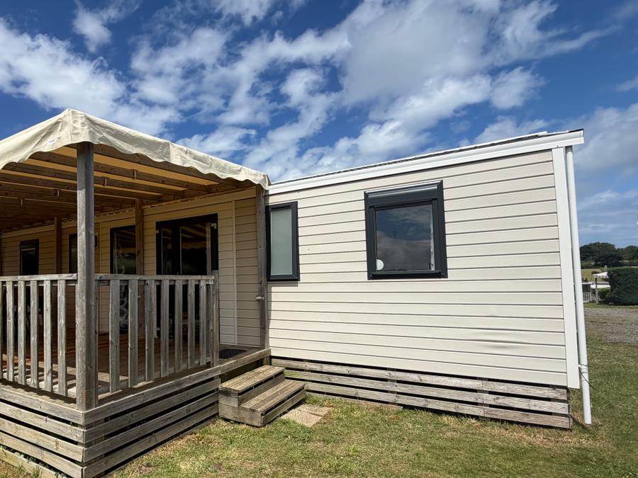 Mobilhome 8 personnes - MOBILE HOME NIRVANA QUATTRO 4 chambres 40m² avec terrasse semi couverte 3