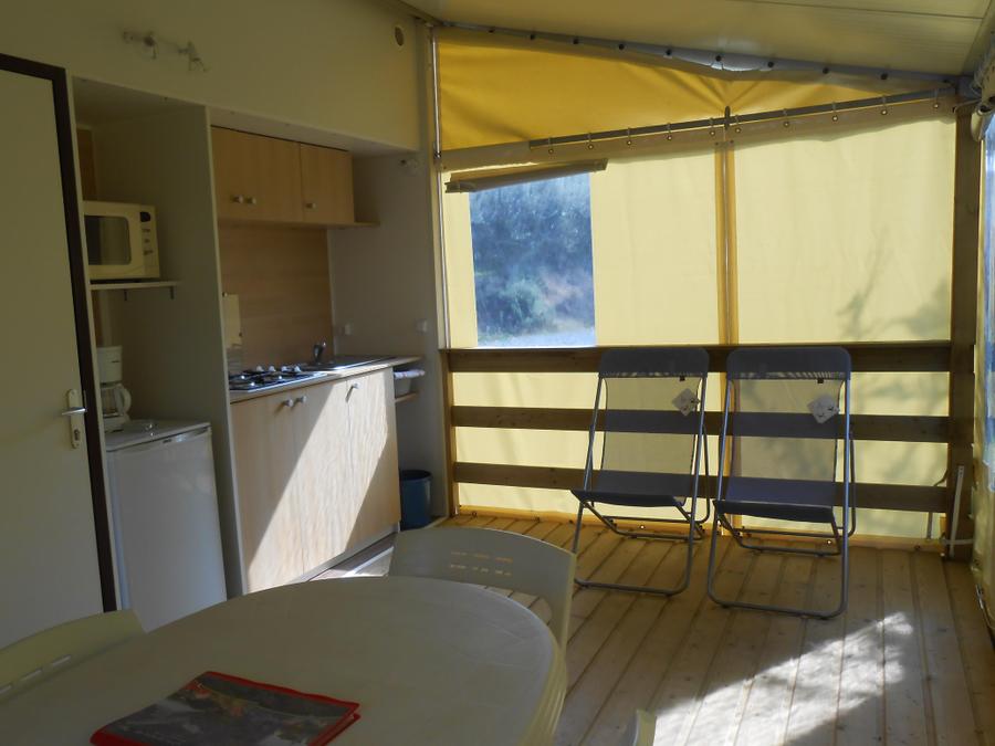 Tente en toile et en bois 5 personnes - TITHOME 25m² 2 chambres - PAS DE WC ET SALLE DE BAIN 1