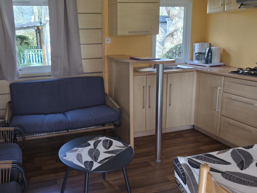 Mobilhome 4 personnes - 30m² - 2 chambres - n° 68 Terrasse couverte Dimanche au Dimanche 3