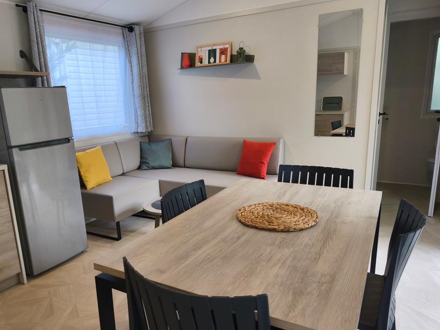 Mobilhome 4 personnes - Mobilhome 31 m² 2 chambres n° 80 Terrasse couverte, climatisé, 2/4 Pers Samedi - Samedi 10