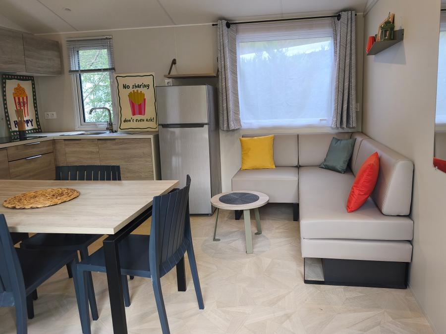 Mobilhome 4 personnes - Mobilhome 31 m² 2 chambres n° 80 Terrasse couverte, climatisé, 2/4 Pers Samedi - Samedi 11