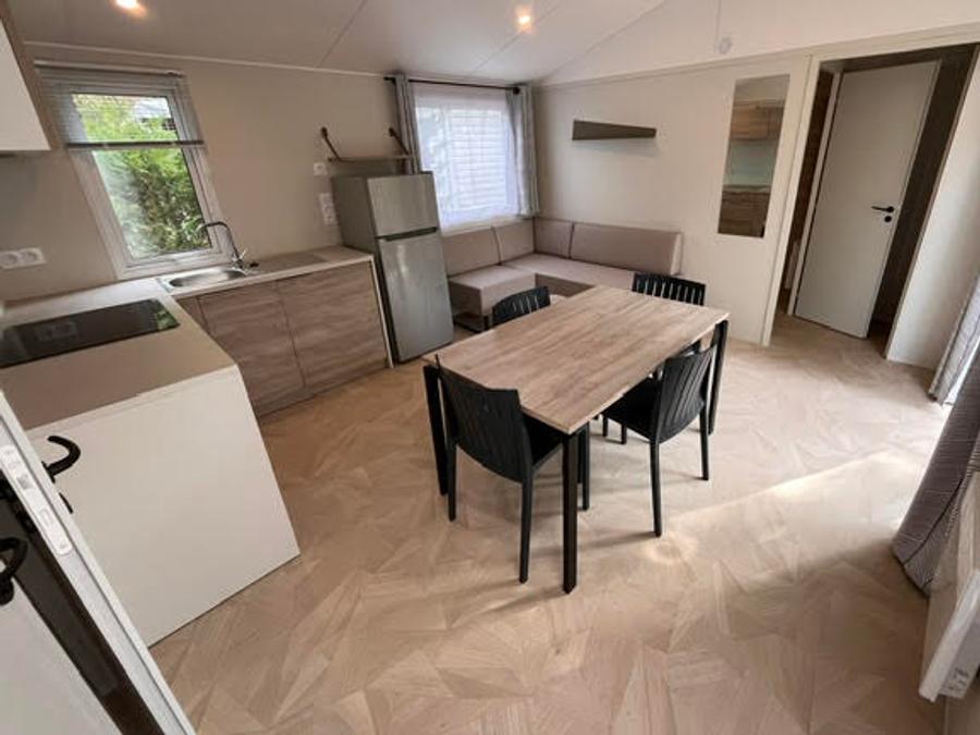 Mobilhome 4 personnes - Mobilhome 31 m² 2 chambres n° 80 Terrasse couverte, climatisé, 2/4 Pers Samedi - Samedi 1