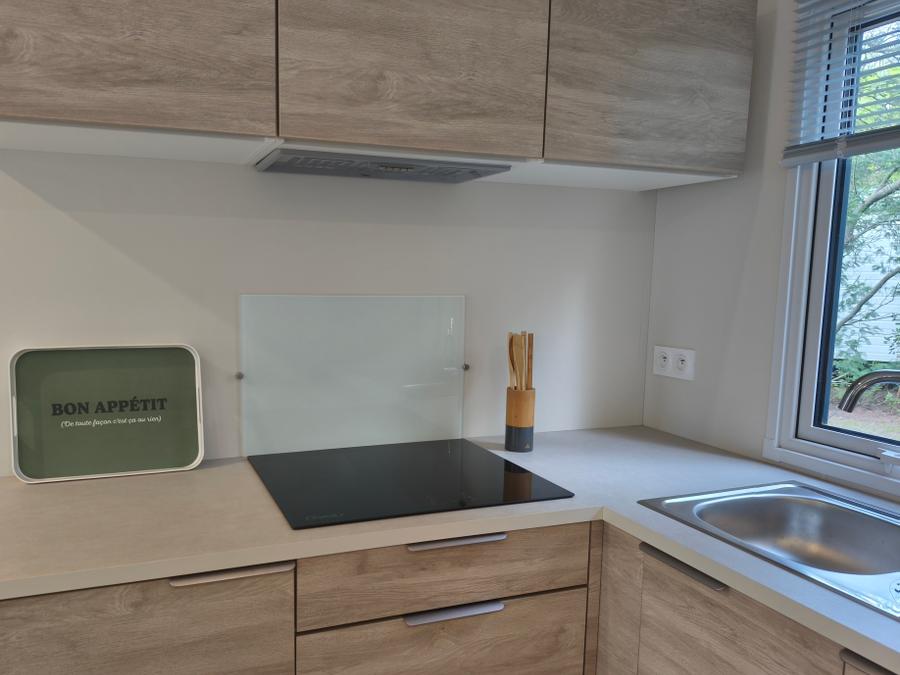 Mobilhome 4 personnes - Mobilhome 31 m² 2 chambres n° 80 Terrasse couverte, climatisé, 2/4 Pers Samedi - Samedi 12