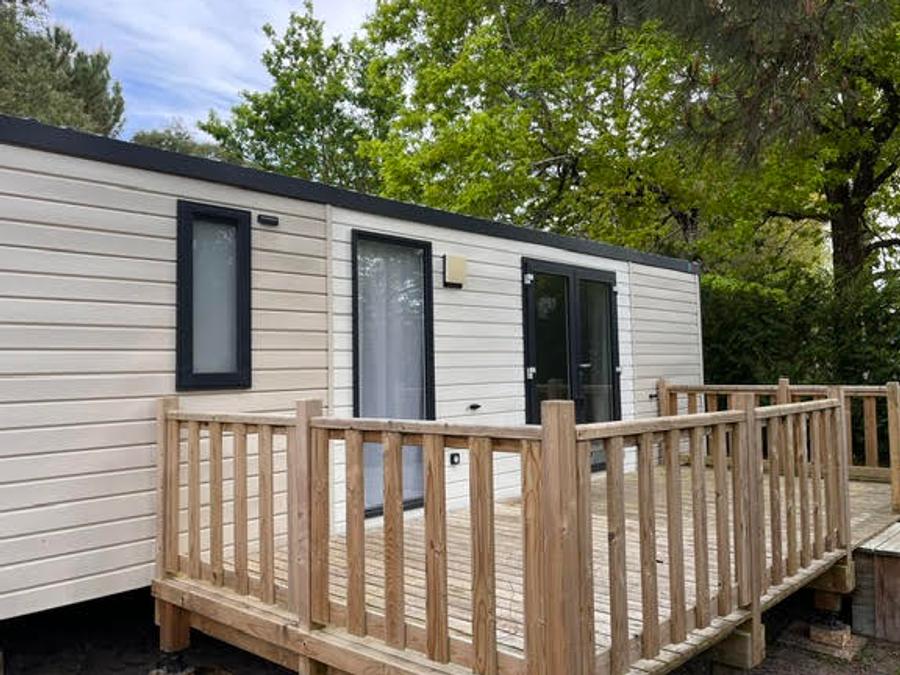 Mobilhome 4 personnes - Mobilhome 31 m² 2 chambres n° 80 Terrasse couverte, climatisé, 2/4 Pers Samedi - Samedi 0