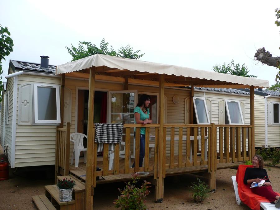 Mobilhome 4 personnes - 2 chambres terrasse-semi couverte TV clim 0