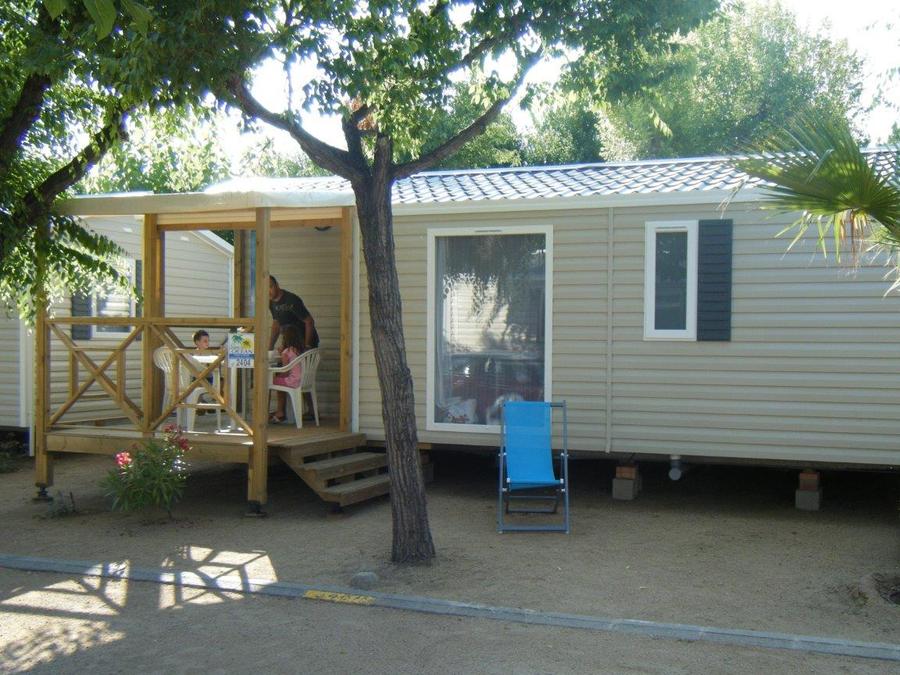 Mobilhome 4 personnes - 2 chambres terrasse-semi couverte TV clim 1