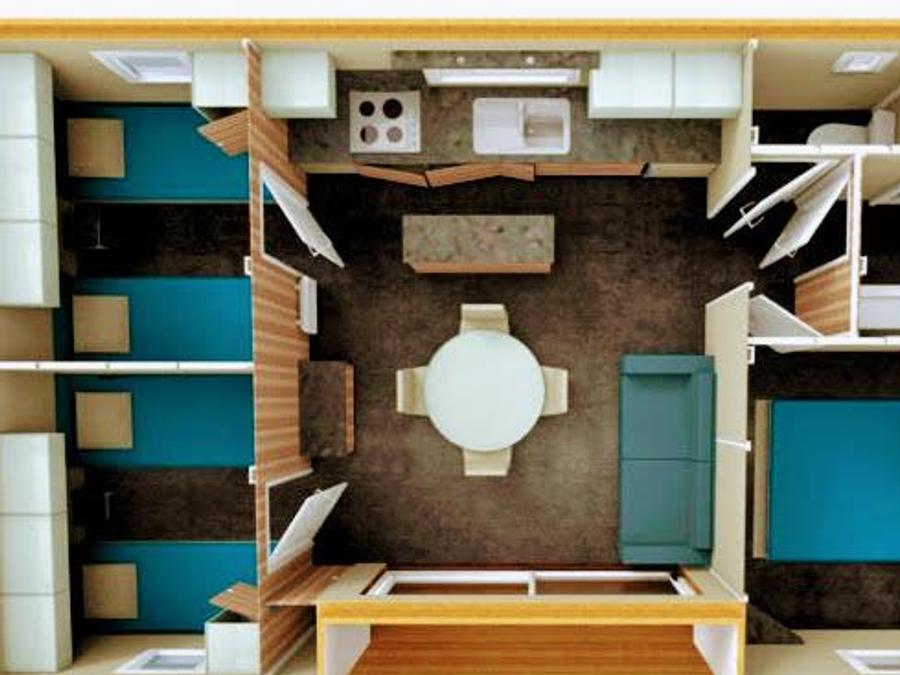Chalet 6 personnes - 3 chambres + climatisation 6