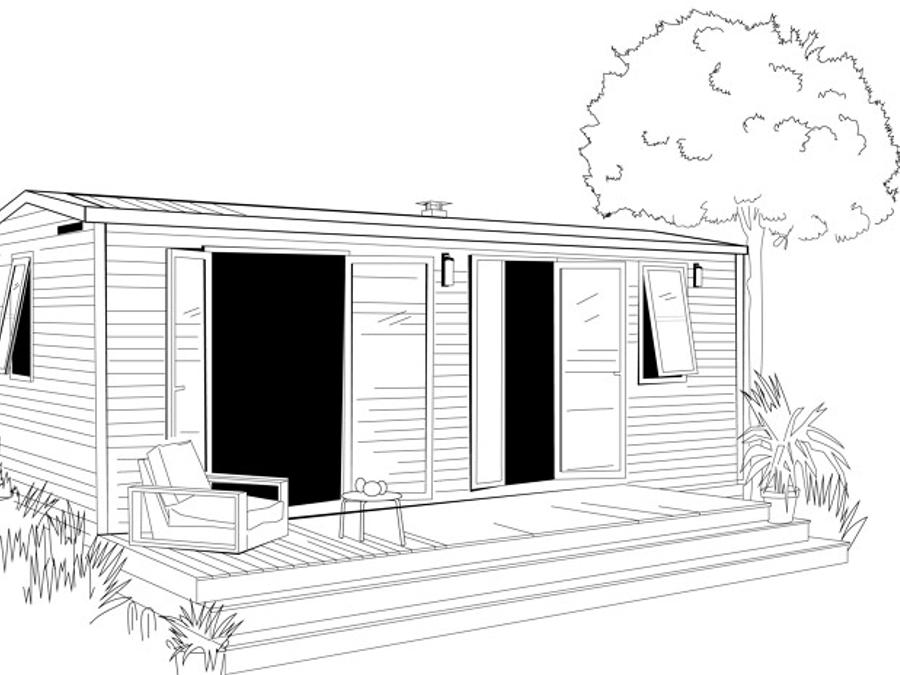 Mobilhome 4 personnes - MAQUIS 2 chambres + climatisation 7