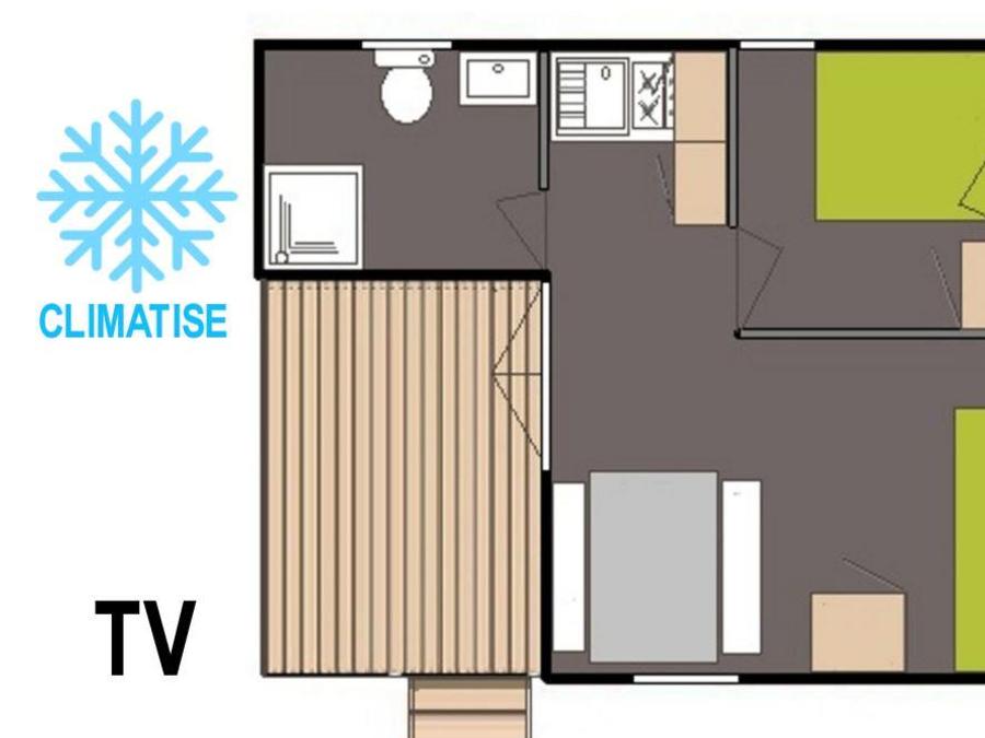 Chalet 2 personnes - Chalet Classique 1 Chambre 2 Personnes Dimanche 3