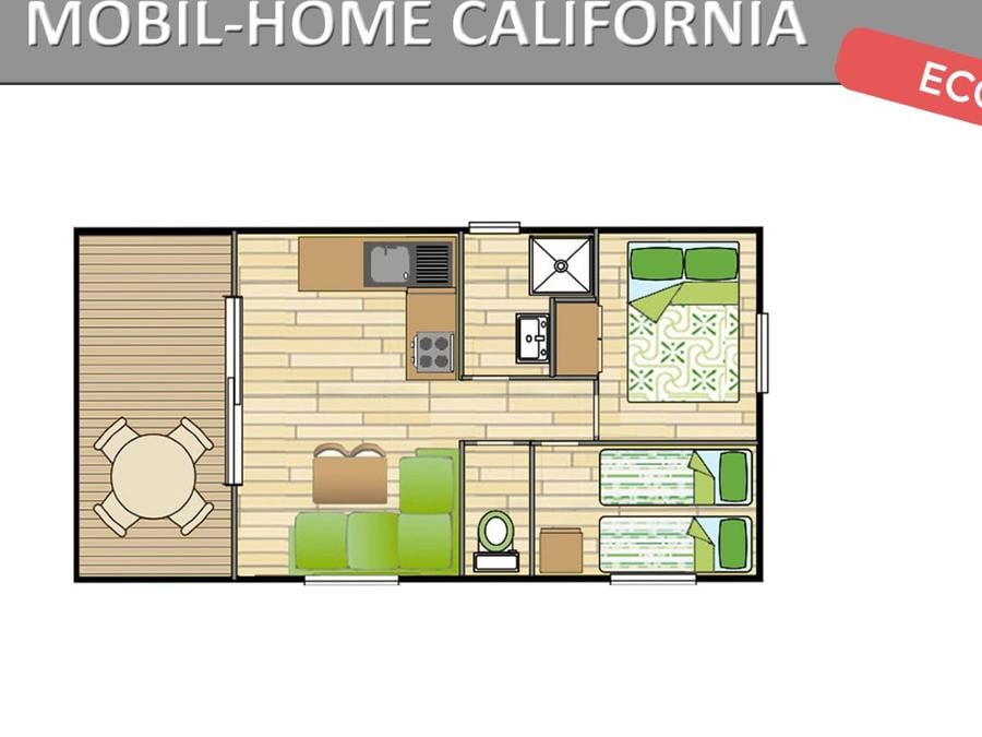 Mobilhome 4 personnes - CALIFORNIA. ECO 7