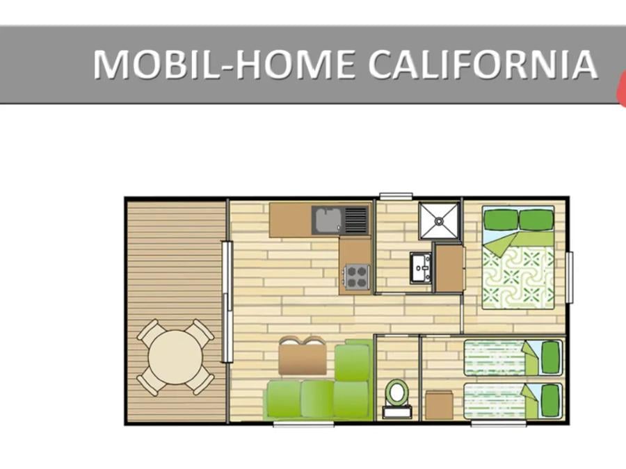 Mobilhome 4 personnes - CALIFORNIA. ECO 6
