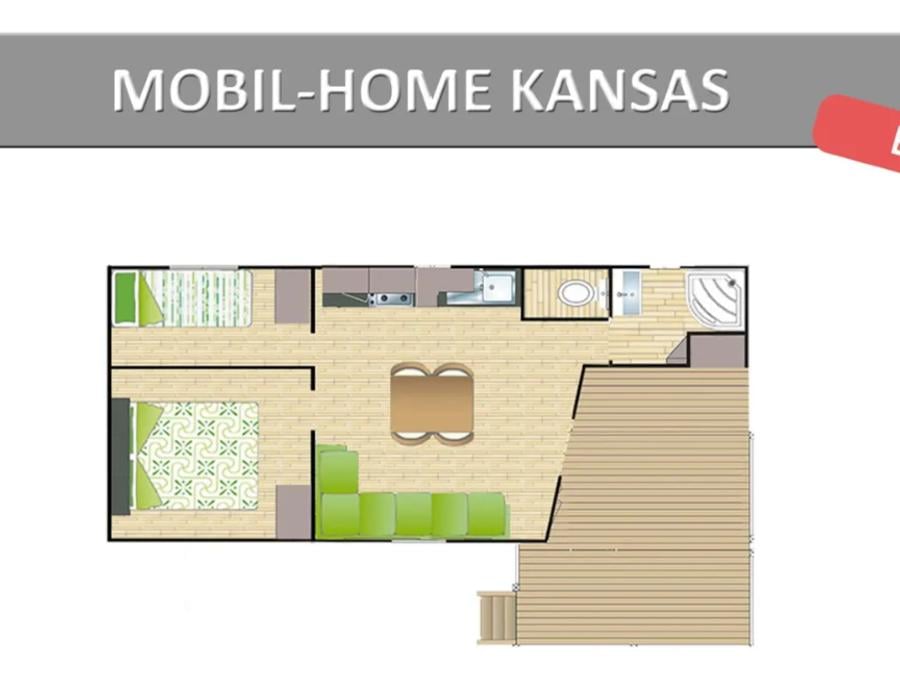 Mobilhome 3 personnes - DAKOTA ECO 9