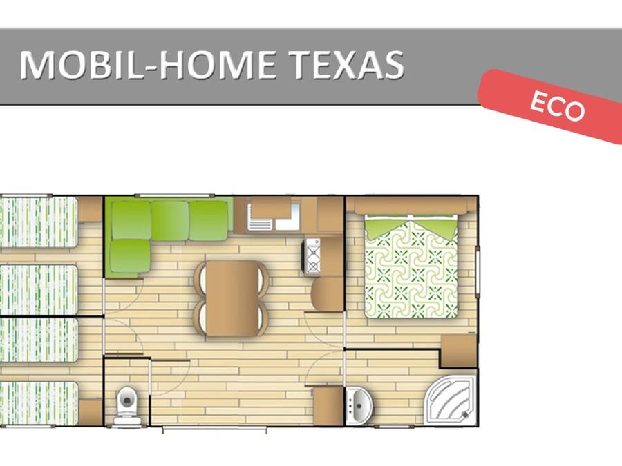 Mobilhome 8 personnes - TEXAS ECO 10