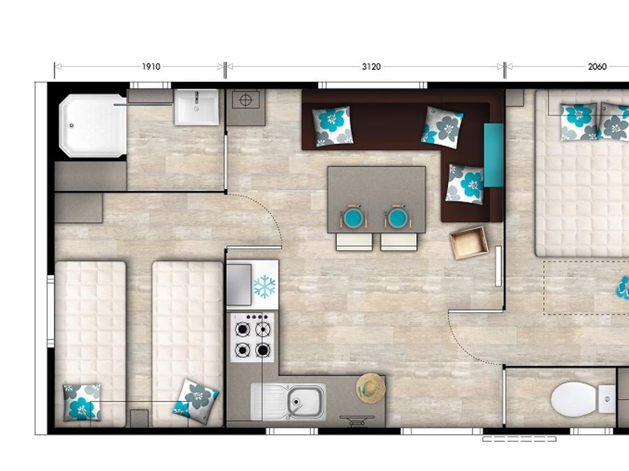 Mobilhome 5 personnes - AUTHENTIQUE - TV - PLANCHA 5