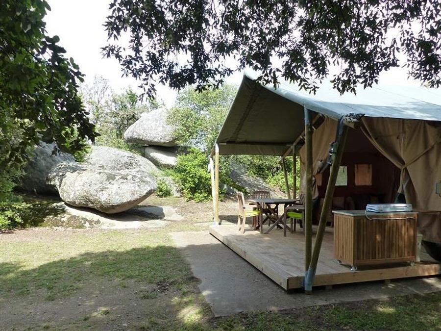 Bungalow toilé 5 personnes - Lodge Safari Standard 25m² 2 chambres - terrasse, en pleine nature (sans sanitaires) 2/5 pers 3