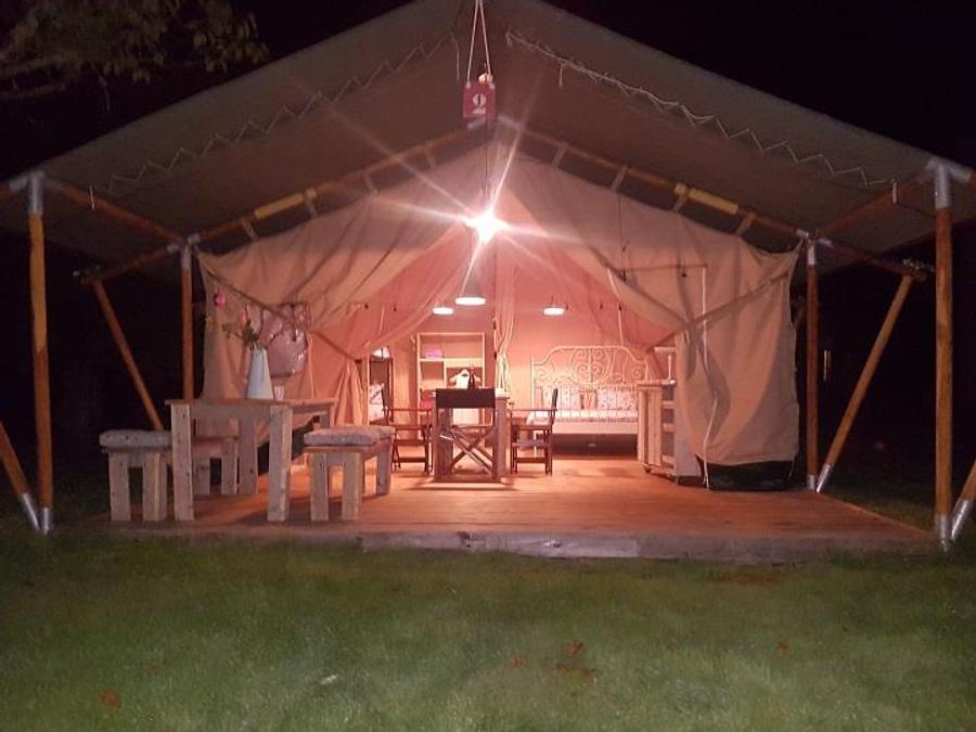 Bungalow toilé 5 personnes - Lodge Safari Standard 25m² 2 chambres - terrasse, en pleine nature (sans sanitaires) 2/5 pers 1