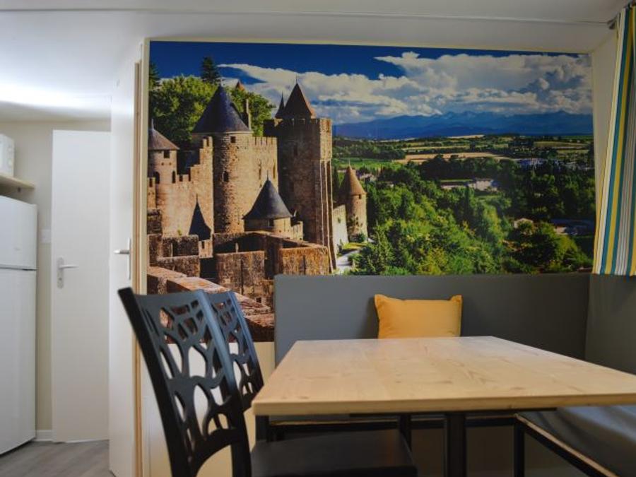 Mobilhome 4 personnes - Mobil-Home Confort -28m² -2 chambres - terrasse semi-couverte - TV - Clim 2/4 pers 8