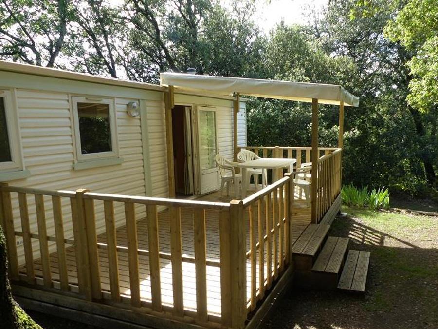 Mobilhome 4 personnes - Mobil-Home Confort -28m² -2 chambres - terrasse semi-couverte - TV - Clim 2/4 pers 2