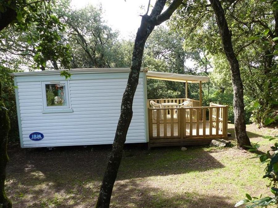 Mobilhome 4 personnes - Mobil-Home Confort -28m² -2 chambres - terrasse semi-couverte - TV - Clim 2/4 pers 6