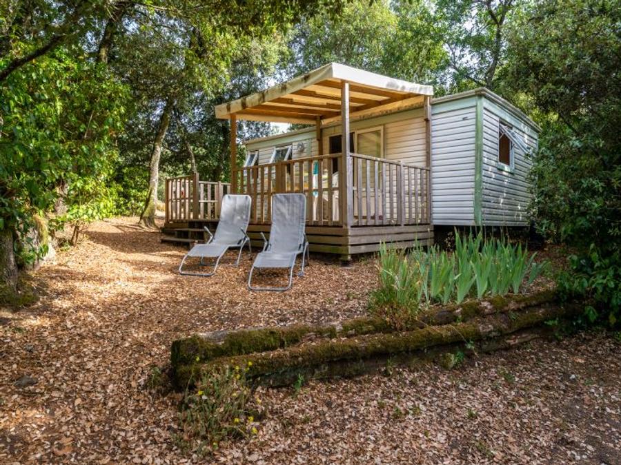 Mobilhome 4 personnes - Mobil-Home Confort -28m² -2 chambres - terrasse semi-couverte - TV - Clim 2/4 pers 3