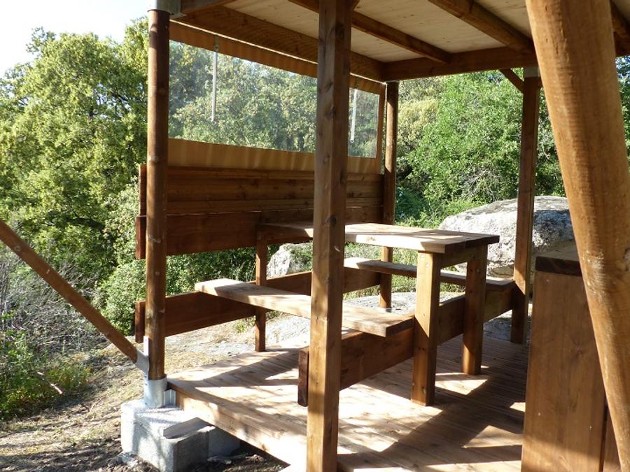 Tente en toile et en bois 2 personnes - Tente Bivouac Small sur pilotis Standard 1 chambre - en pleine nature (sans sanitaires) 1/2 pers 7