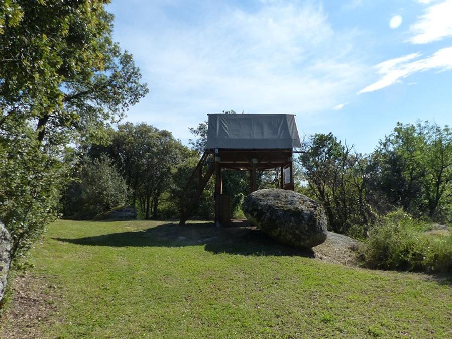 Tente en toile et en bois 2 personnes - Tente Bivouac Small sur pilotis Standard 1 chambre - en pleine nature (sans sanitaires) 1/2 pers 2