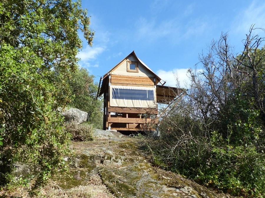 Tente en toile et en bois 2 personnes - Tente Bivouac Small sur pilotis Standard 1 chambre - en pleine nature (sans sanitaires) 1/2 pers 5