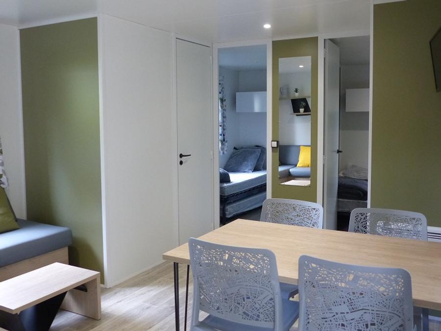 Mobilhome 6 personnes - Mobil-Home Premium 32m² 3 chambres - terrasse semi-couverte - TV - Clim 2/6 pers 11