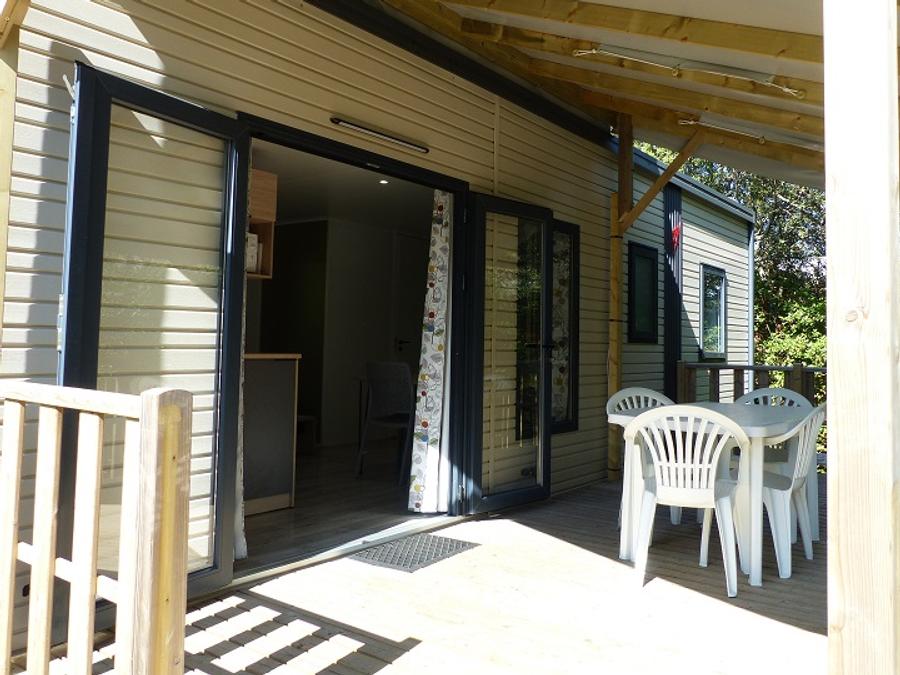 Mobilhome 6 personnes - Mobil-Home Premium 32m² 3 chambres - terrasse semi-couverte - TV - Clim 2/6 pers 2