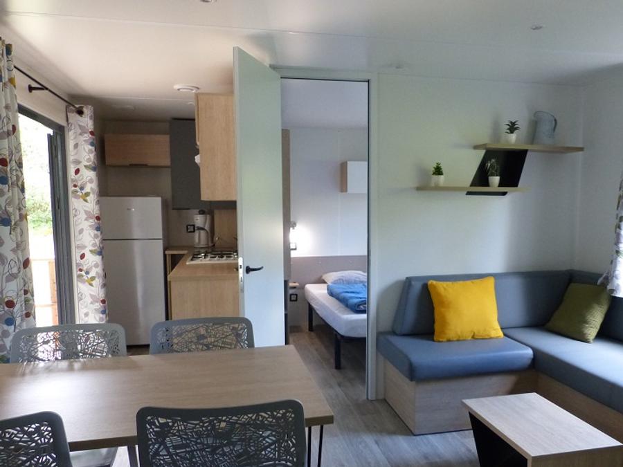 Mobilhome 6 personnes - Mobil-Home Premium 32m² 3 chambres - terrasse semi-couverte - TV - Clim 2/6 pers 8
