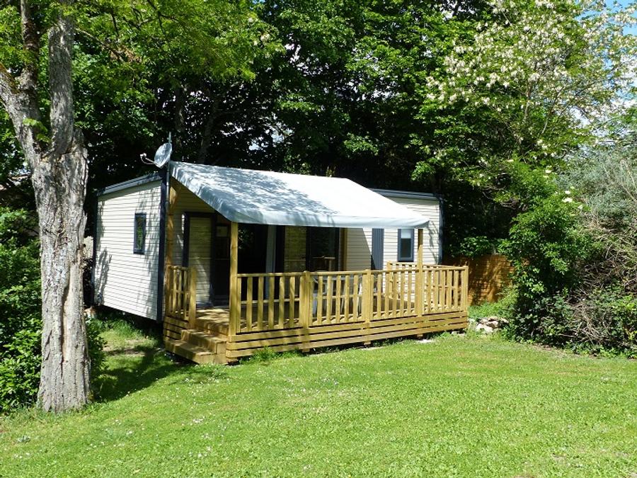 Mobilhome 5 personnes - Mobil-Home Premium -30m² -2 chambres - terrasse couverte - TV - Clim 2/5 pers 0