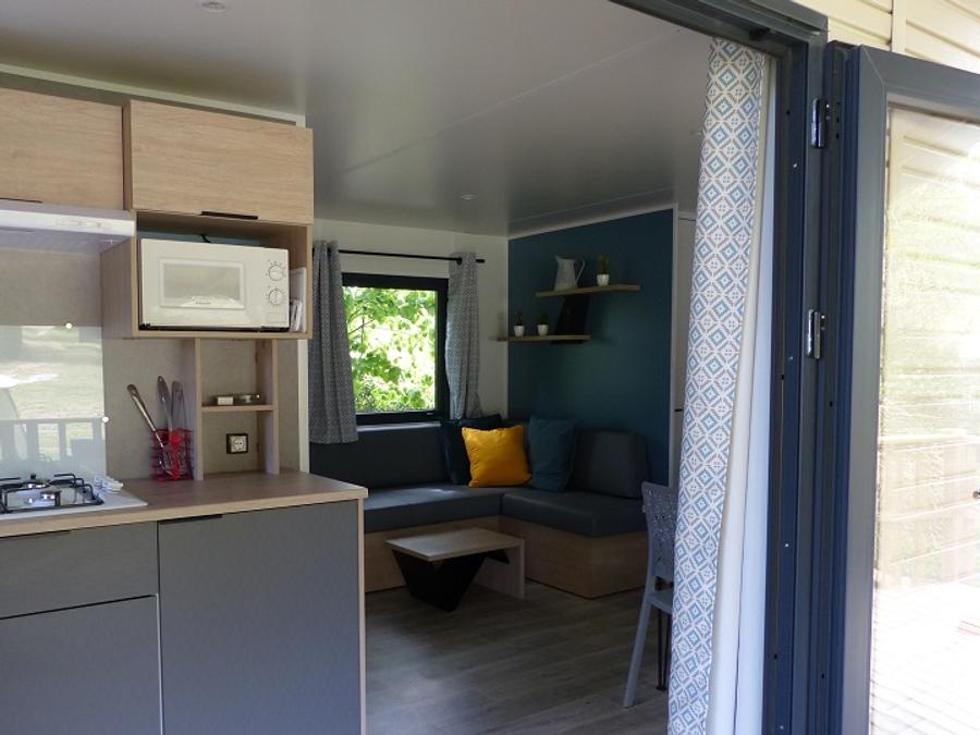 Mobilhome 5 personnes - Mobil-Home Premium -30m² -2 chambres - terrasse couverte - TV - Clim 2/5 pers 4