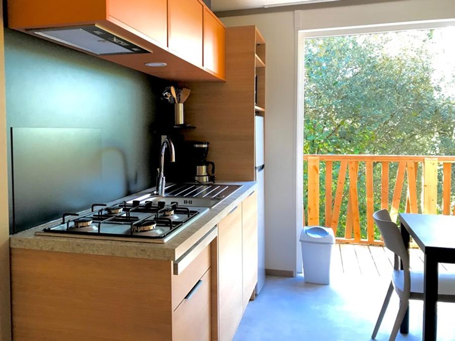 Chalet 5 personnes - NEW // Chalet Premium -28m2 - 2 chambres - terrasse couverte - TV - Clim 2/5 pers 7