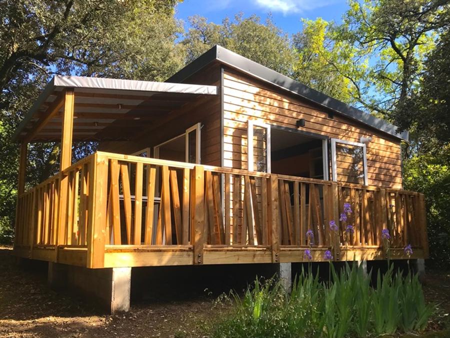 Chalet 5 personnes - NEW // Chalet Premium -28m2 - 2 chambres - terrasse couverte - TV - Clim 2/5 pers 3