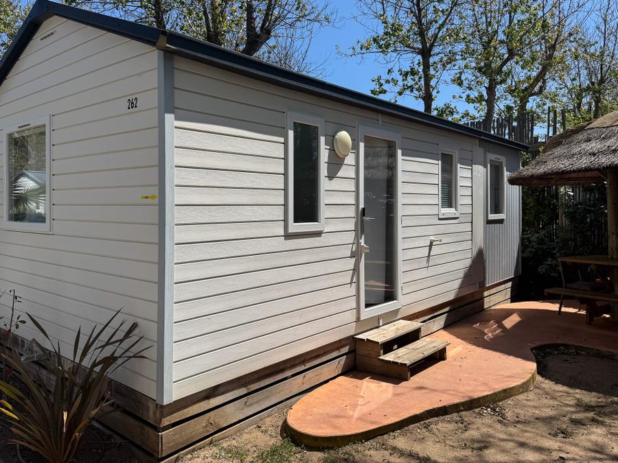 Mobilhome 4 personnes - Mobil-home Confort Louisiane 26m² 2 chambres - terrasse semi-couverte + TV +clim 2/4 pers 0