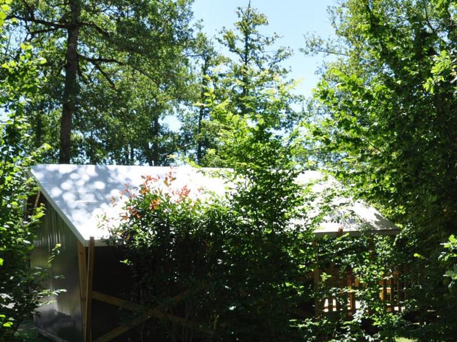 Tente en toile et en bois 5 personnes - LODGE, sans sanitaire 6