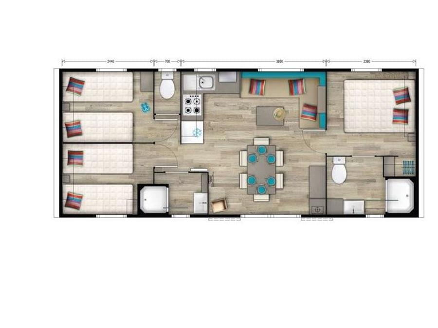 Mobilhome 7 personnes - Cottage 4