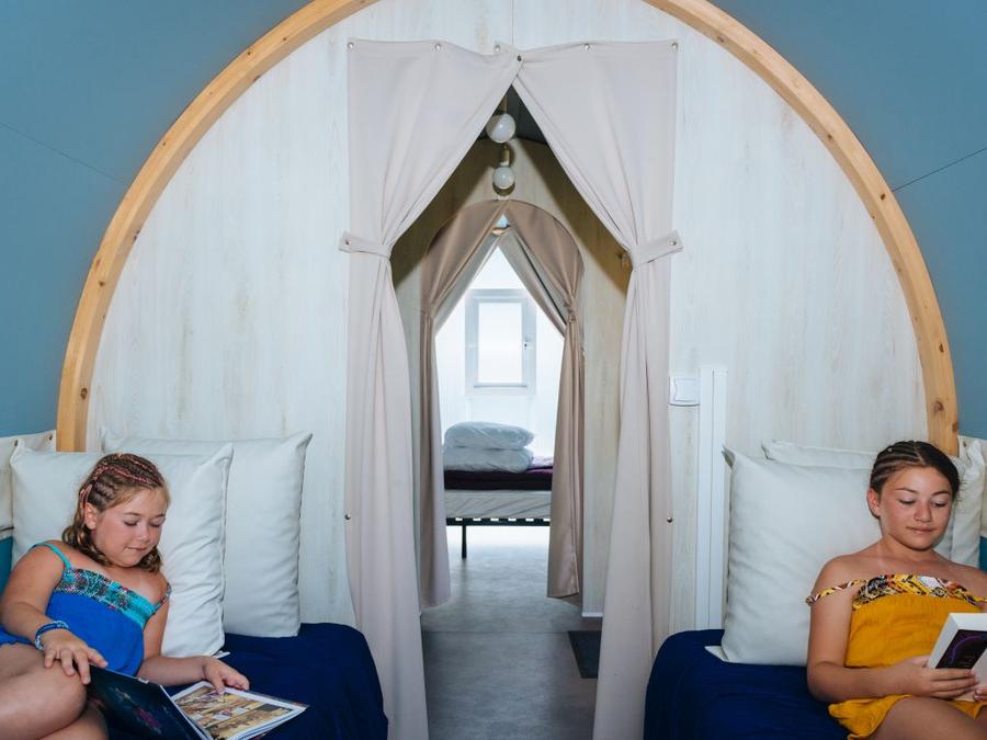 Mobilhome 4 personnes - C- Tente Lodge Coco 2 chambres 16m² 2