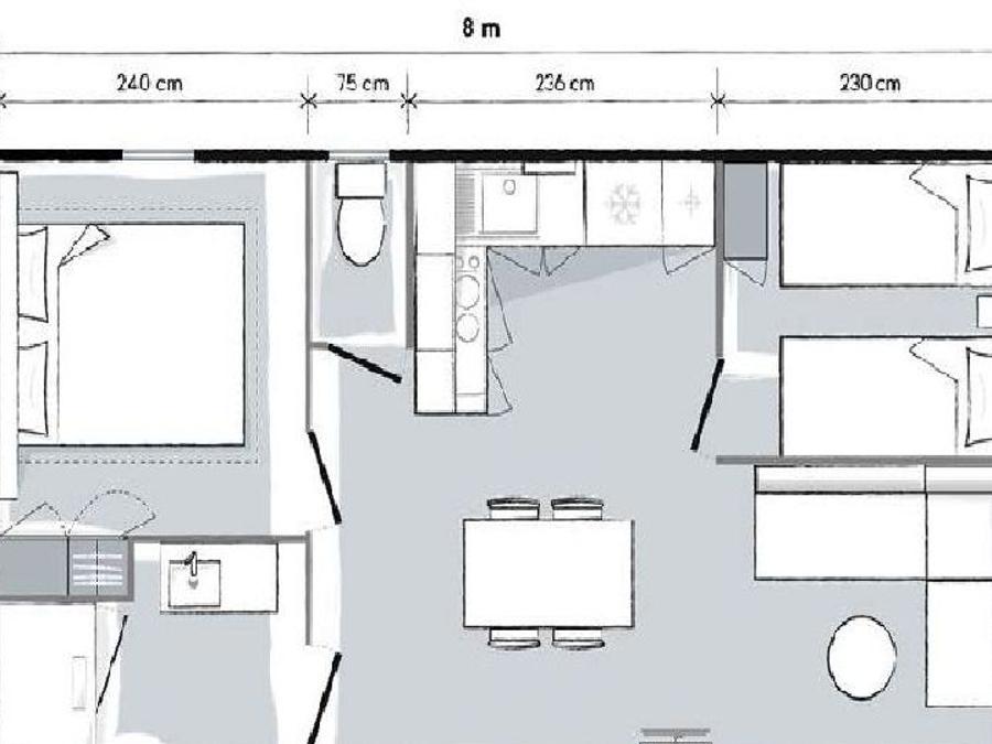 Mobilhome 4 personnes - CROMA 2