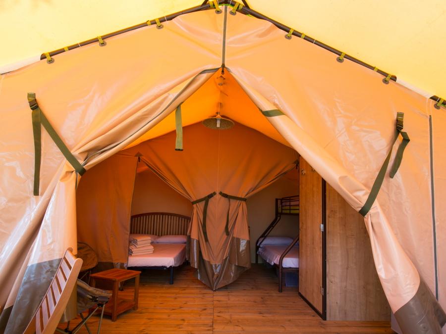Tente en toile et en bois 5 personnes - KENYA 2