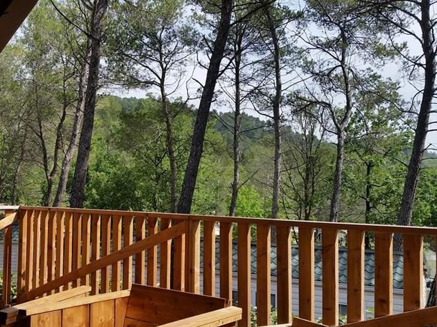 Tente en toile et en bois 4 personnes - HUTTE - 2 chambres avec salle de bains 4 pers 7