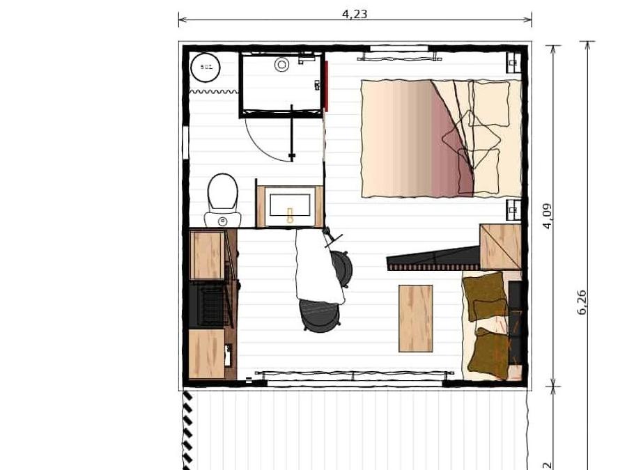 Chalet 2 personnes - NONZA 1