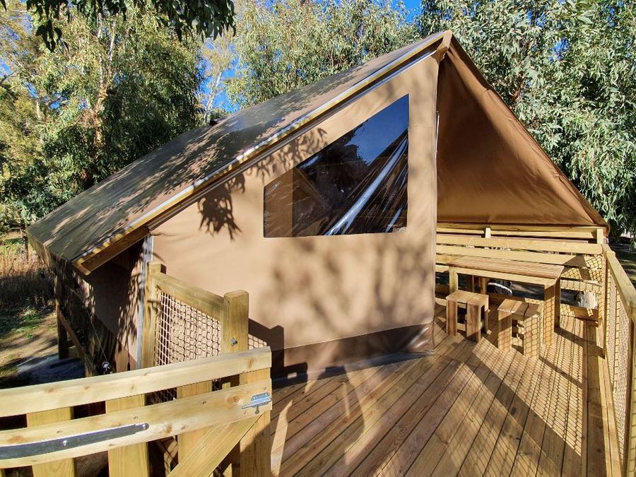 Tente en toile et en bois 4 personnes - SALECCIA 0